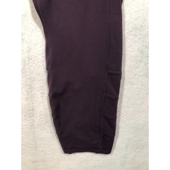 Athleta Salutation Stash Pocket II Cinch 7/8 Tight Deep Purple 599729 Women's XL - Picture 6 of 11